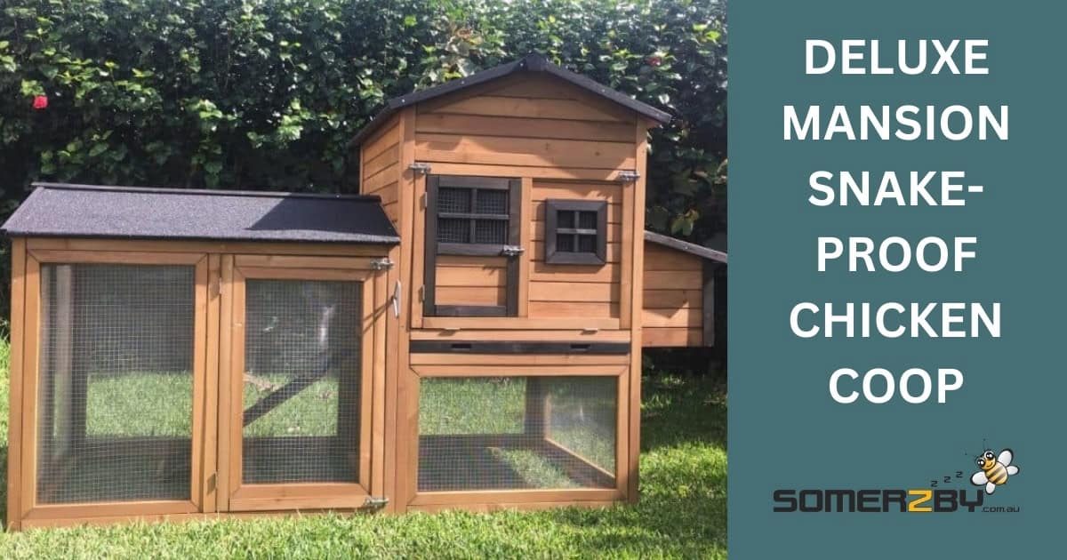 Deluxe Mansion Snake-Proof Chicken Coop