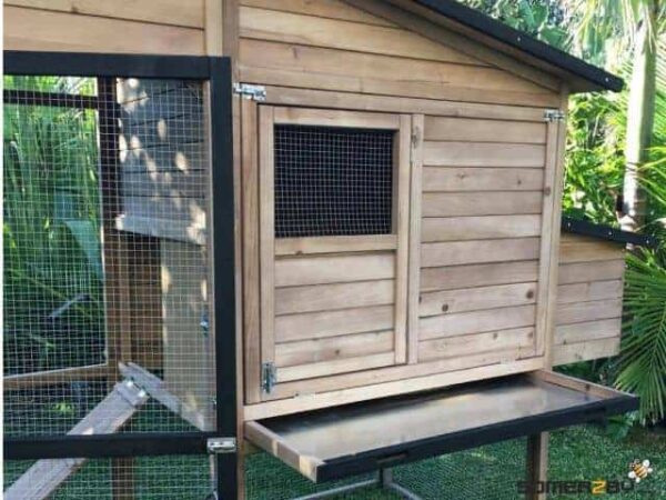 Somerzby Estate rabbit hutch rear view