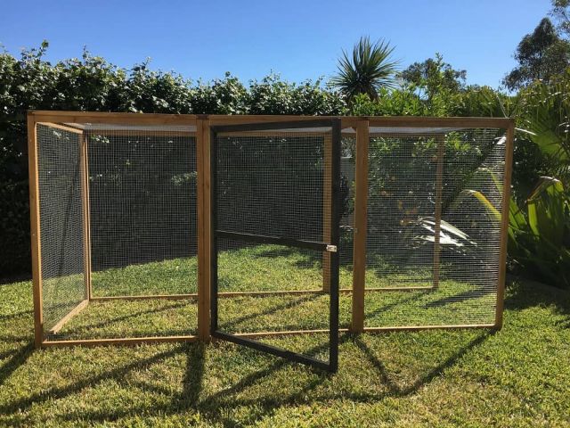 Cabana front view with opening door