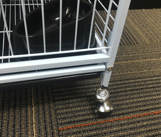 Lucy Ferret Cage comes with Wheels for easy mobility