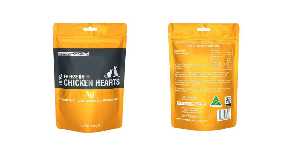 Freeze Dry Australia - Chicken Hearts