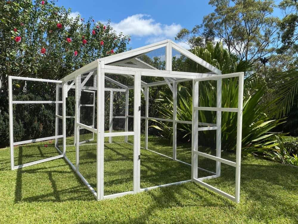 Castle Chicken Run - doors open