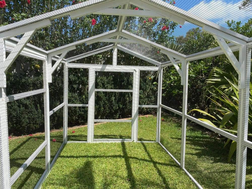 Castle Chicken Run - inside run