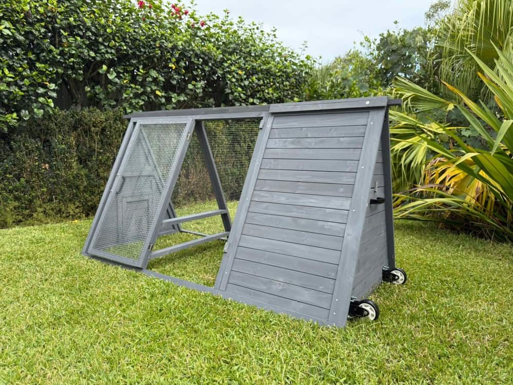 Lodge Chicken Coop - Side Door Open