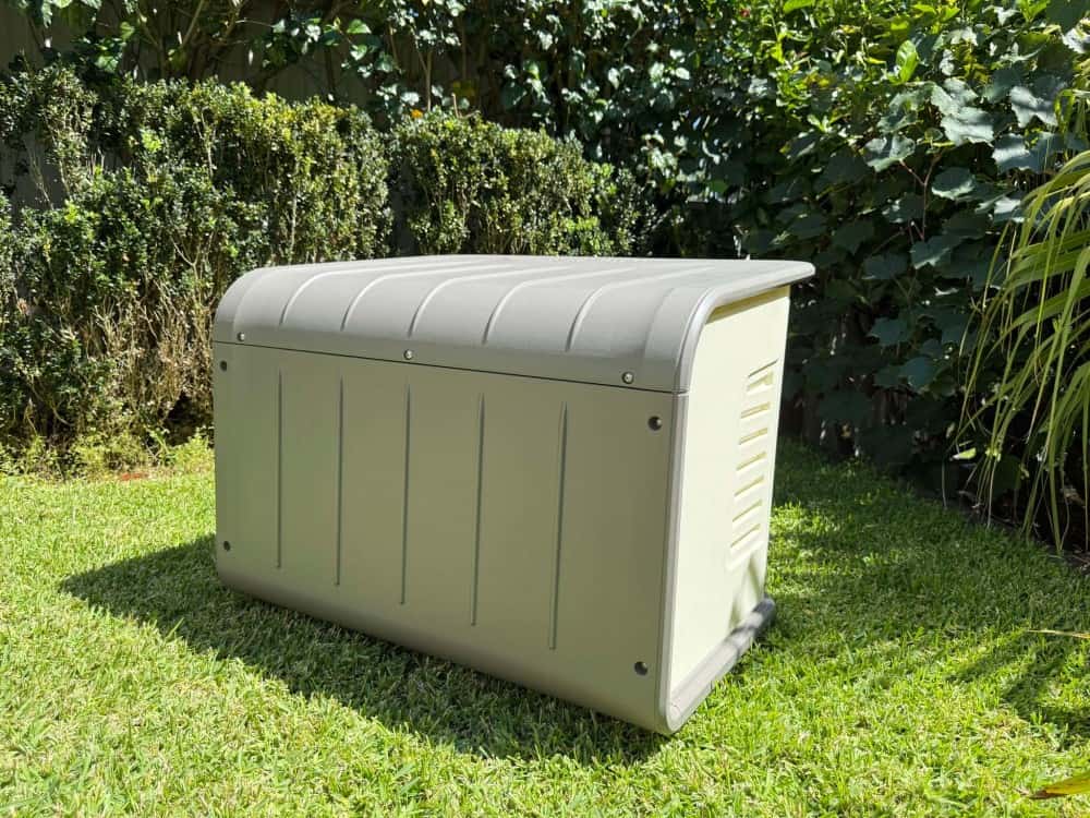 Poppy Large Plastic Dog Kennel - Back